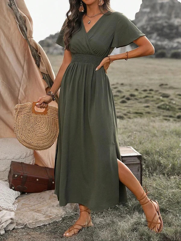 Odette™ | Vestido Maxi Elegante con Abertura