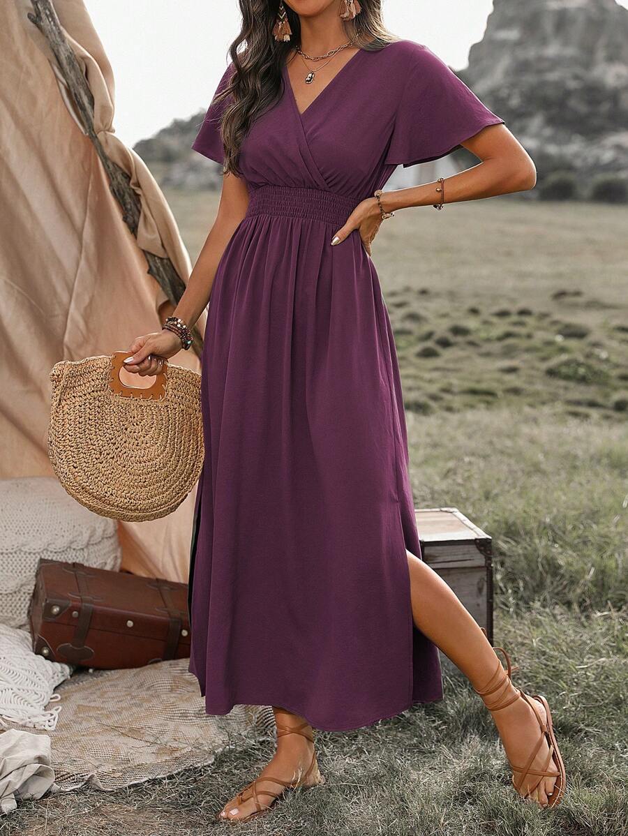 Odette™ | Vestido Maxi Elegante con Abertura