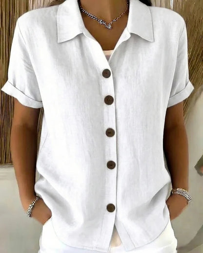 Elena™ | Blusa Abotonada Elegante
