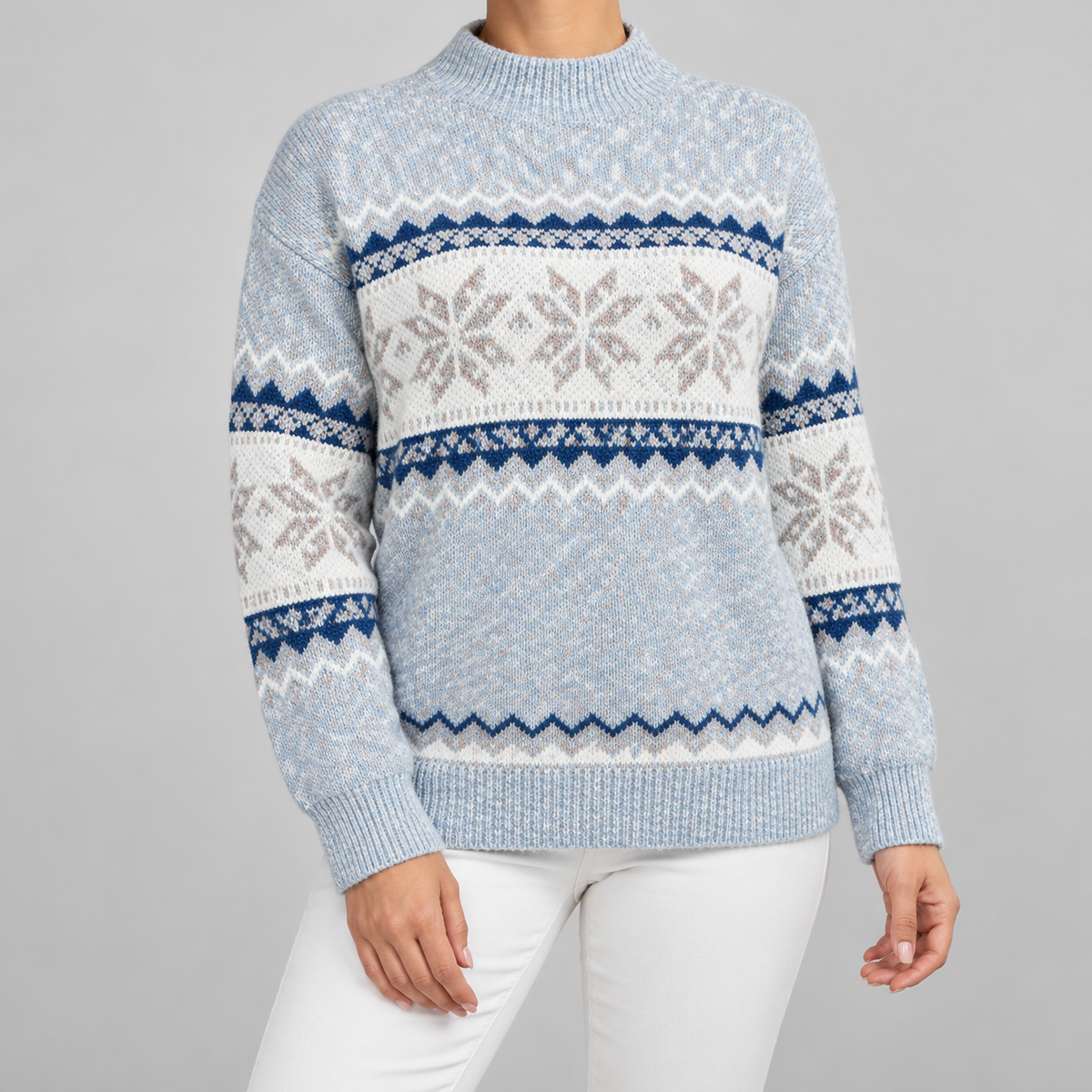 ASTRID | El jersey de copos de nieve que te abriga todo el invierno