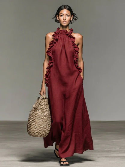 Lua™ | Vestido Maxi con Bolsillos