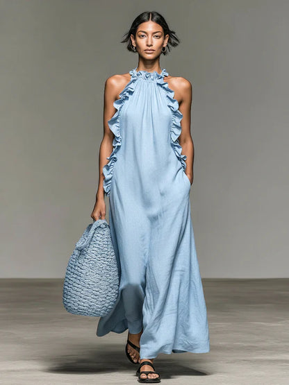 Lua™ | Vestido Maxi con Bolsillos