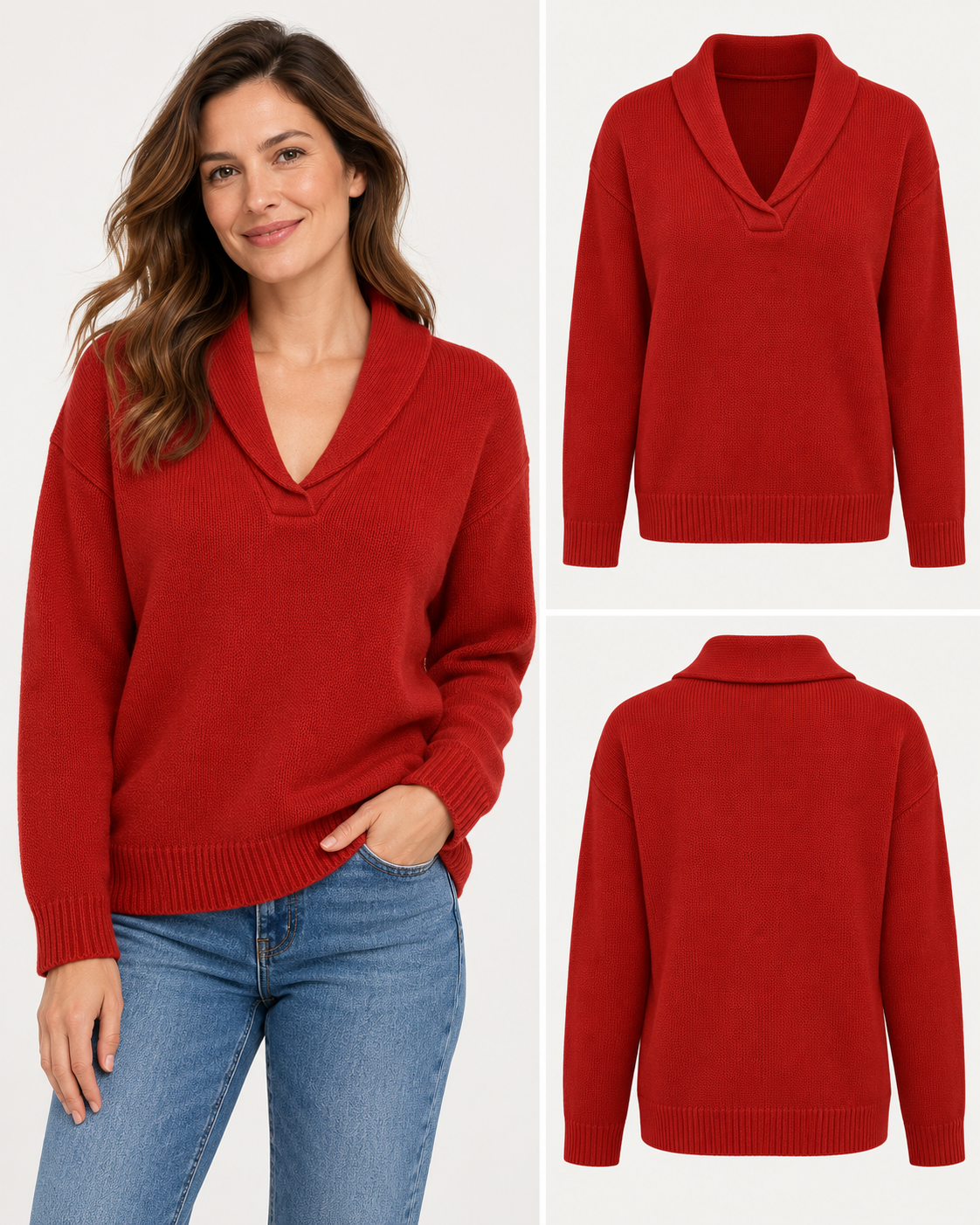 ENCARNA | Jersey de Punto con Cuello Chal