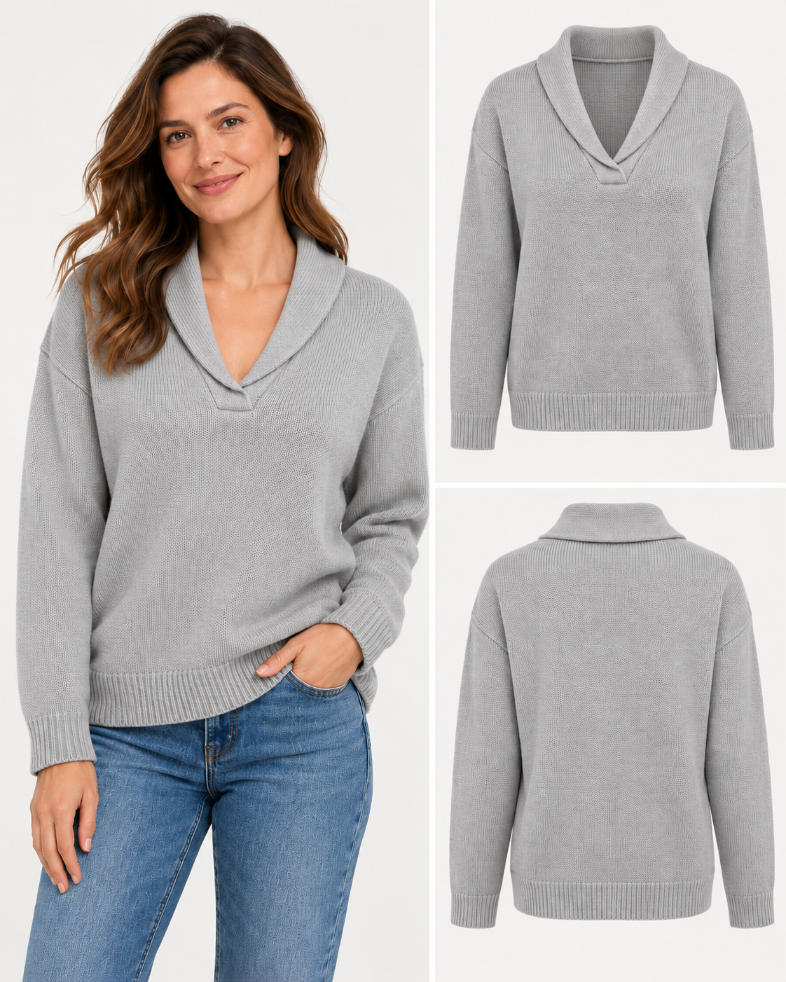 ENCARNA | Jersey de Punto con Cuello Chal