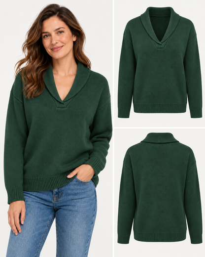 ENCARNA | Jersey de Punto con Cuello Chal