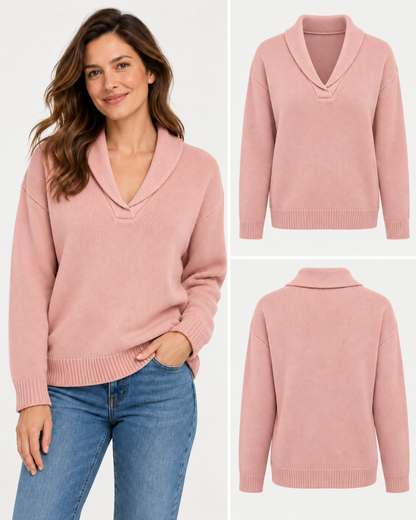 ENCARNA | Jersey de Punto con Cuello Chal