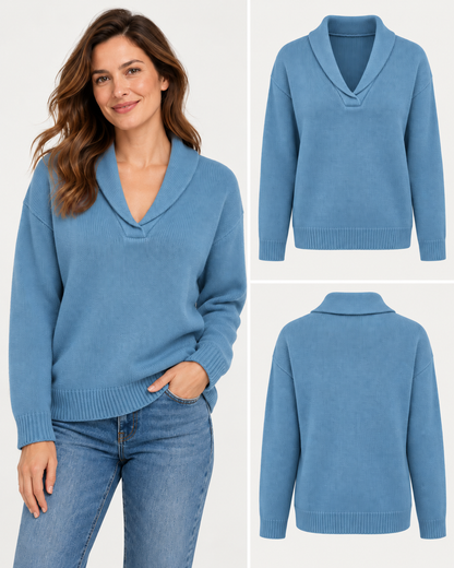ENCARNA | Jersey de Punto con Cuello Chal