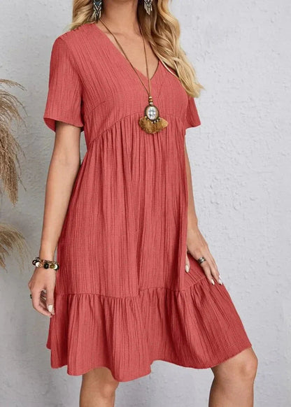 Vestido Héloïse de Corte en A – Cuello en V