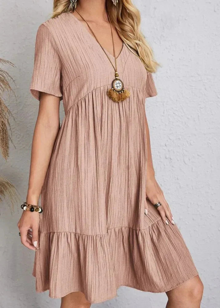 Vestido Héloïse de Corte en A – Cuello en V
