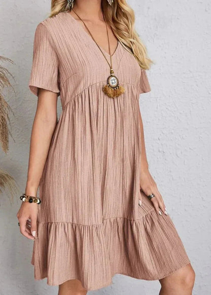 Vestido Héloïse de Corte en A – Cuello en V