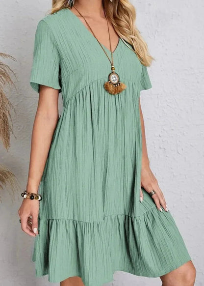 Vestido Héloïse de Corte en A – Cuello en V
