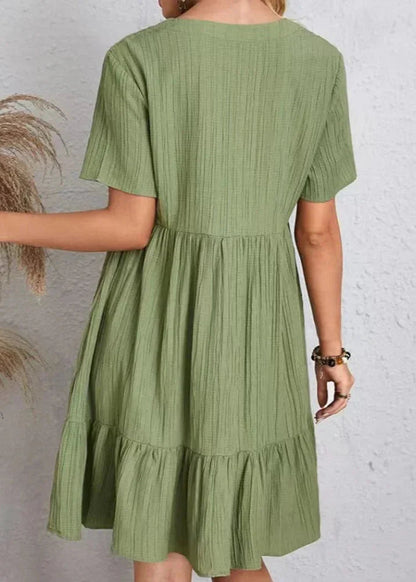 Vestido Héloïse de Corte en A – Cuello en V