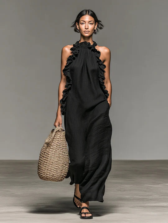 Lua™ | Vestido Maxi con Bolsillos