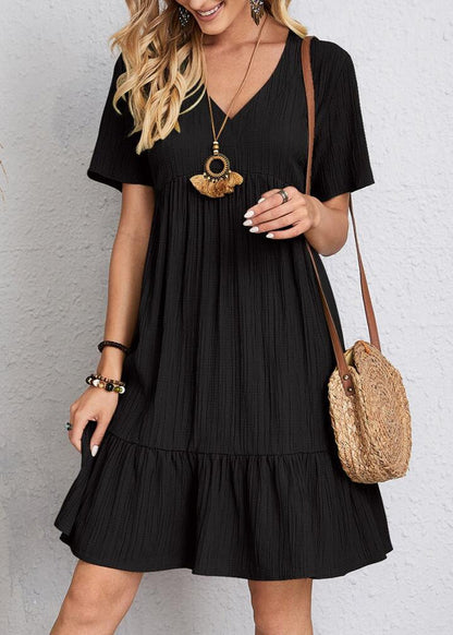 Vestido Héloïse de Corte en A – Cuello en V