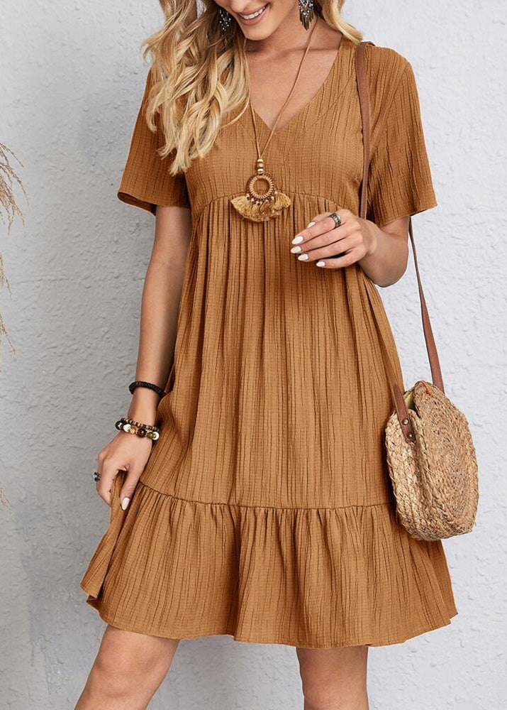 Vestido Héloïse de Corte en A – Cuello en V