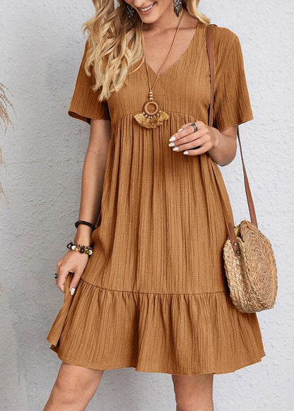 Vestido Héloïse de Corte en A – Cuello en V