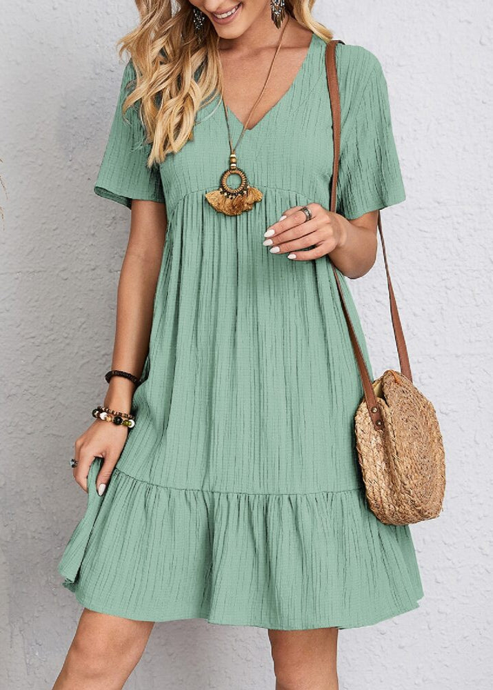 Vestido Héloïse de Corte en A – Cuello en V