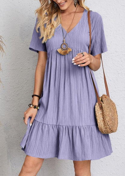 Vestido Héloïse de Corte en A – Cuello en V