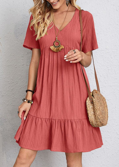 Vestido Héloïse de Corte en A – Cuello en V